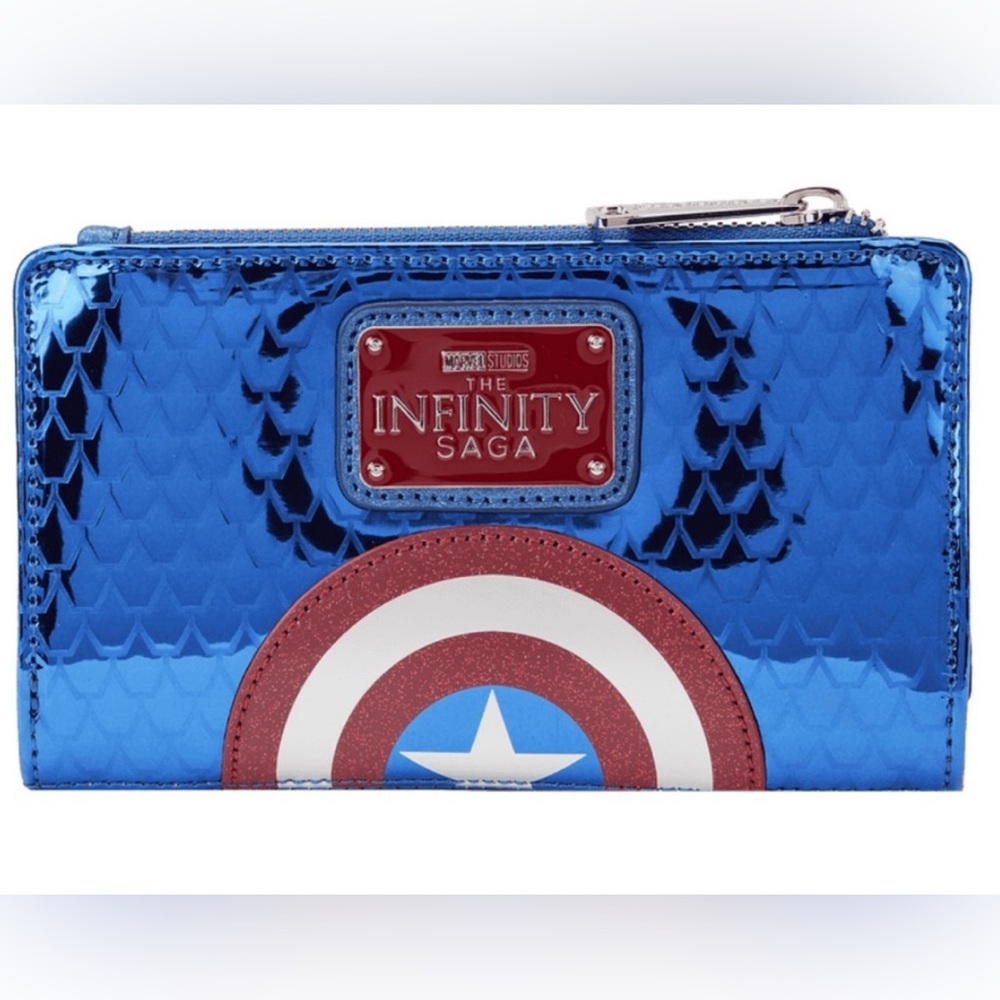New- Marvel Metallic Captain America wallet.